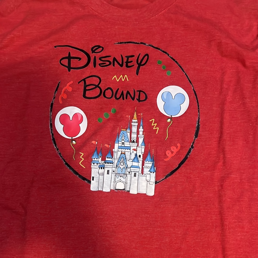 Disney Kids Red Castle Graphic T-Shirt